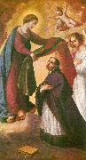 Francisco de Zurbaran st. ildefonso receiving the chasuble Germany oil painting artist
